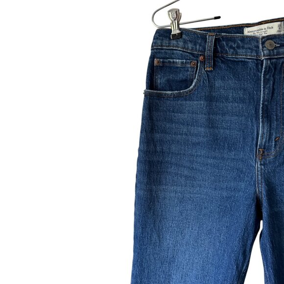 Ambercrombie & Fitch The 90's Straight Ultra Rise Sz 29/8S Med Wash 26" Inseam - Picture 4 of 15